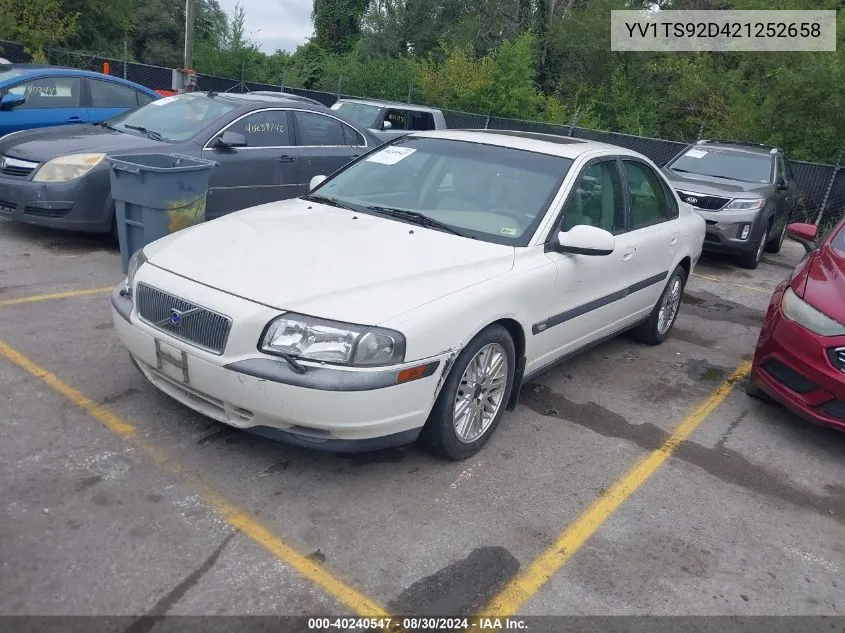 YV1TS92D421252658 2002 Volvo S80 2.9