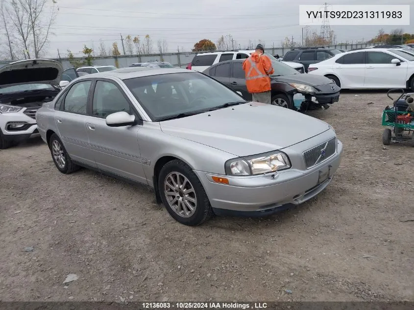 YV1TS92D231311983 2003 Volvo S80