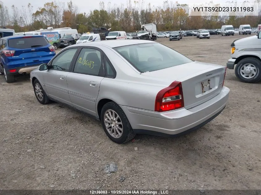 YV1TS92D231311983 2003 Volvo S80