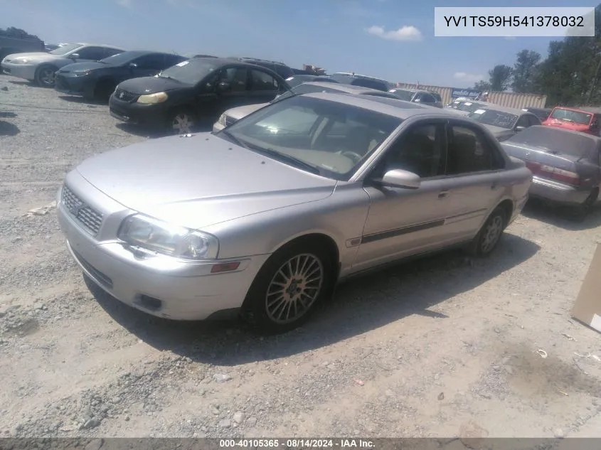 2004 Volvo S80 2.5T VIN: YV1TS59H541378032 Lot: 40105365