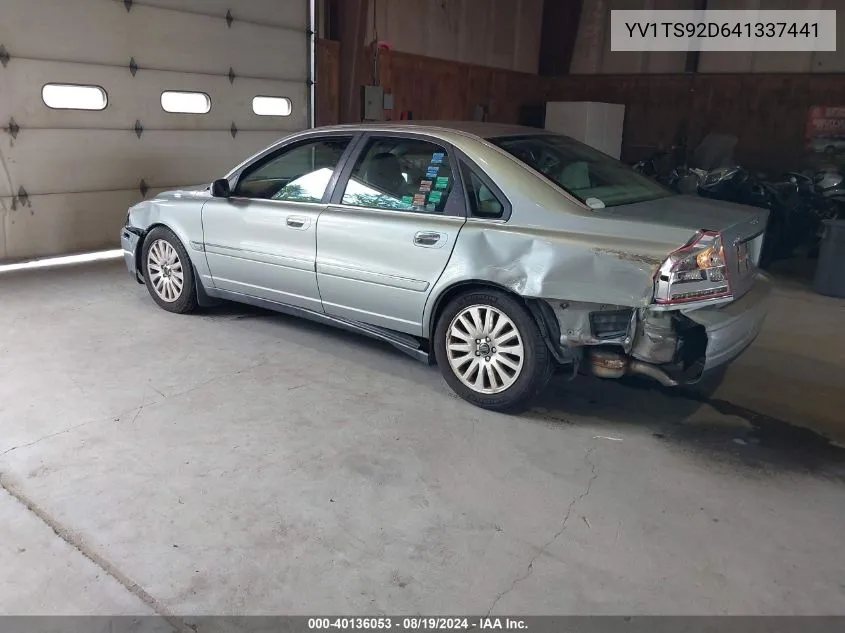 2004 Volvo S80 2.9 VIN: YV1TS92D641337441 Lot: 40136053