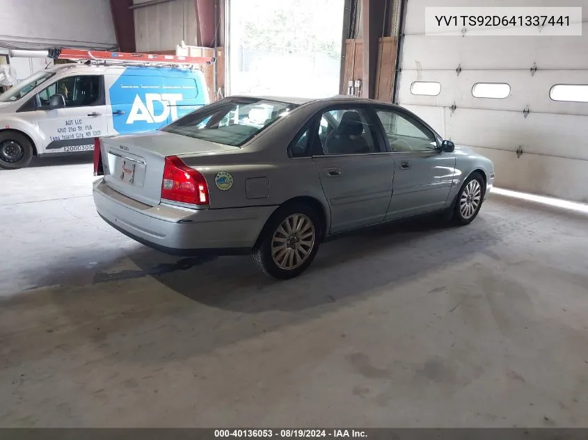 2004 Volvo S80 2.9 VIN: YV1TS92D641337441 Lot: 40136053