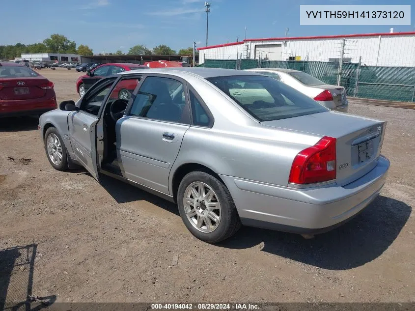 2004 Volvo S80 2.5T VIN: YV1TH59H141373120 Lot: 40194042