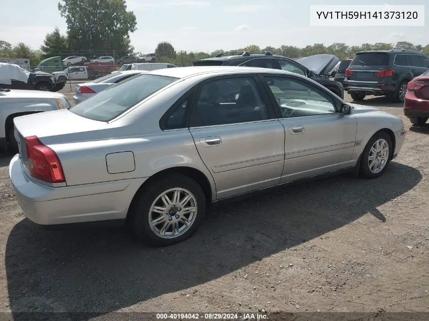 2004 Volvo S80 2.5T VIN: YV1TH59H141373120 Lot: 40194042