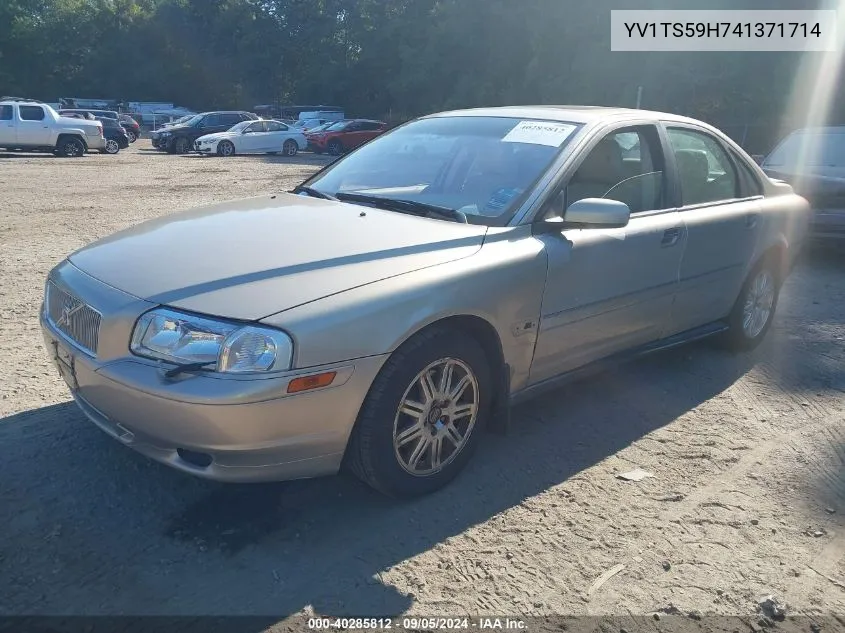 2004 Volvo S80 2.5T VIN: YV1TS59H741371714 Lot: 40285812