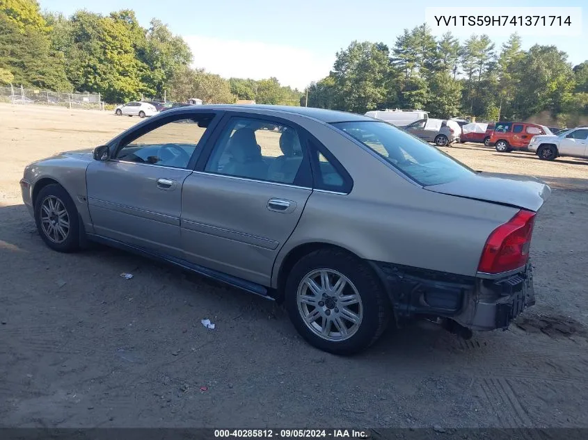 2004 Volvo S80 2.5T VIN: YV1TS59H741371714 Lot: 40285812