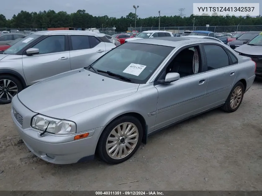 2004 Volvo S80 VIN: YV1TS1Z441342537 Lot: 40311351