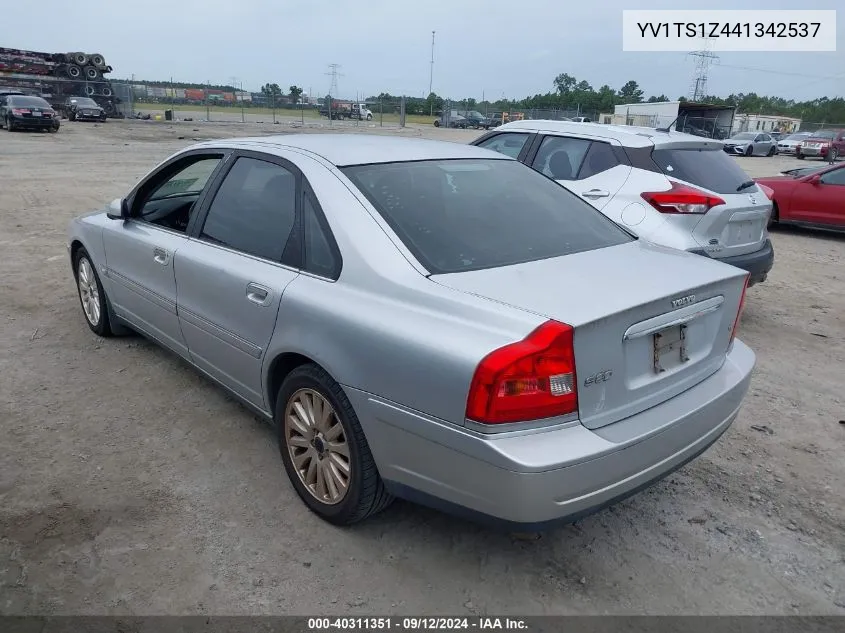 2004 Volvo S80 VIN: YV1TS1Z441342537 Lot: 40311351