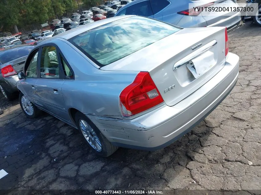 2004 Volvo S80 2.9/2.9 A (Discontinued) VIN: YV1TS92D041357300 Lot: 40773443