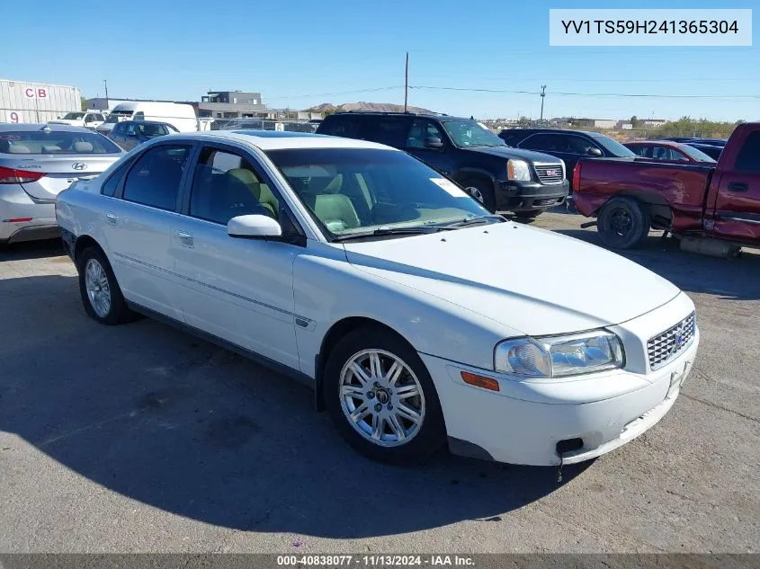 2004 Volvo S80 2.5T VIN: YV1TS59H241365304 Lot: 40838077