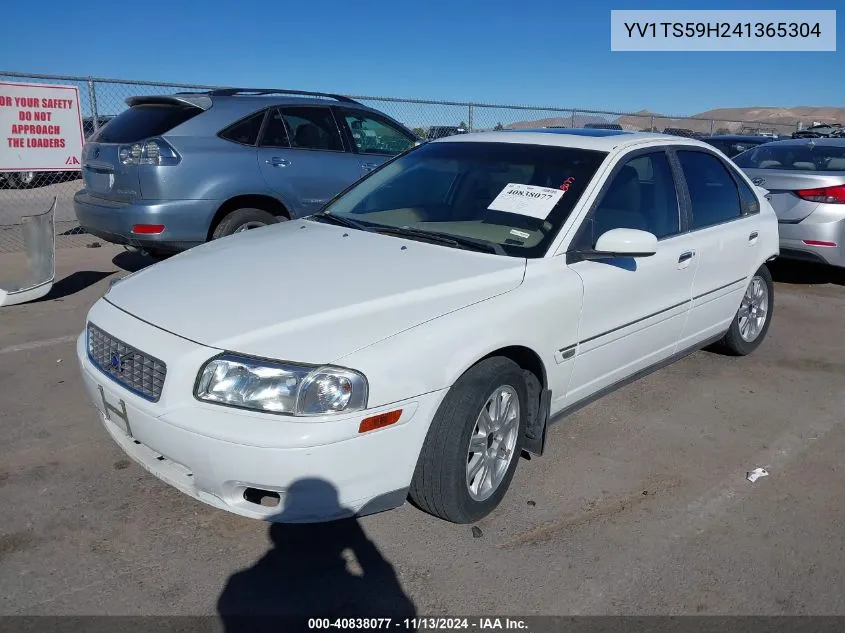 2004 Volvo S80 2.5T VIN: YV1TS59H241365304 Lot: 40838077