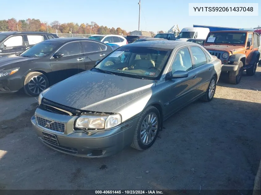 2006 Volvo S80 2.5T VIN: YV1TS592061437048 Lot: 40651445