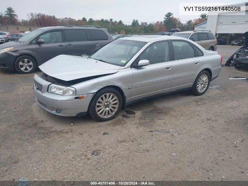 2006 Volvo S80 2.5T VIN: YV1TS592161440508 Lot: 40701406