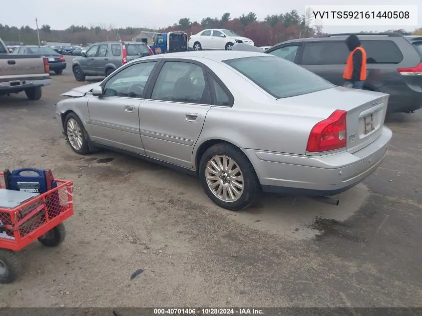 2006 Volvo S80 2.5T VIN: YV1TS592161440508 Lot: 40701406