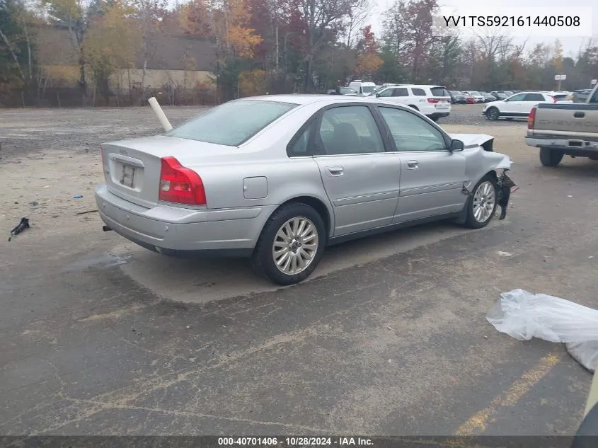 2006 Volvo S80 2.5T VIN: YV1TS592161440508 Lot: 40701406