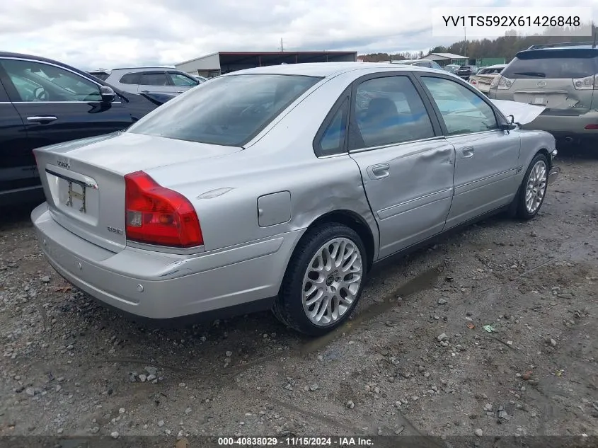 2006 Volvo S80 2.5T VIN: YV1TS592X61426848 Lot: 40838029