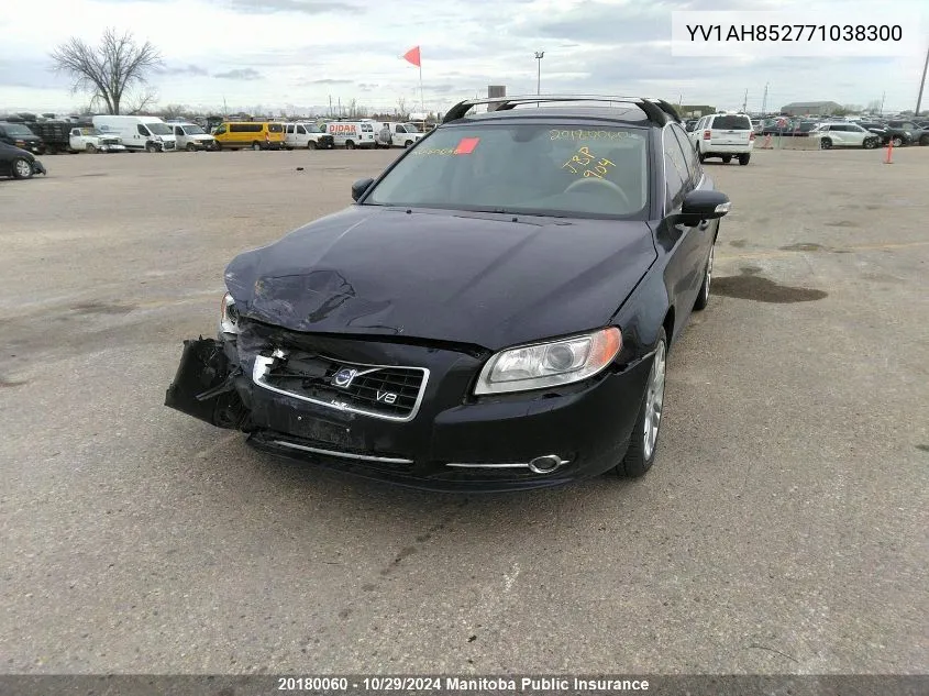 2007 Volvo S80 V8 VIN: YV1AH852771038300 Lot: 20180060