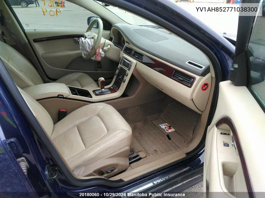 YV1AH852771038300 2007 Volvo S80 V8