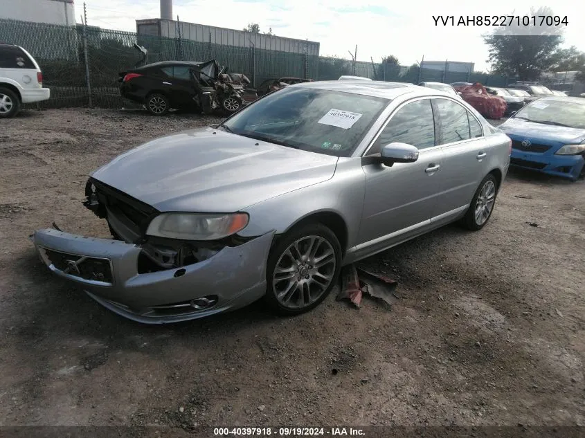 YV1AH852271017094 2007 Volvo S80 V8