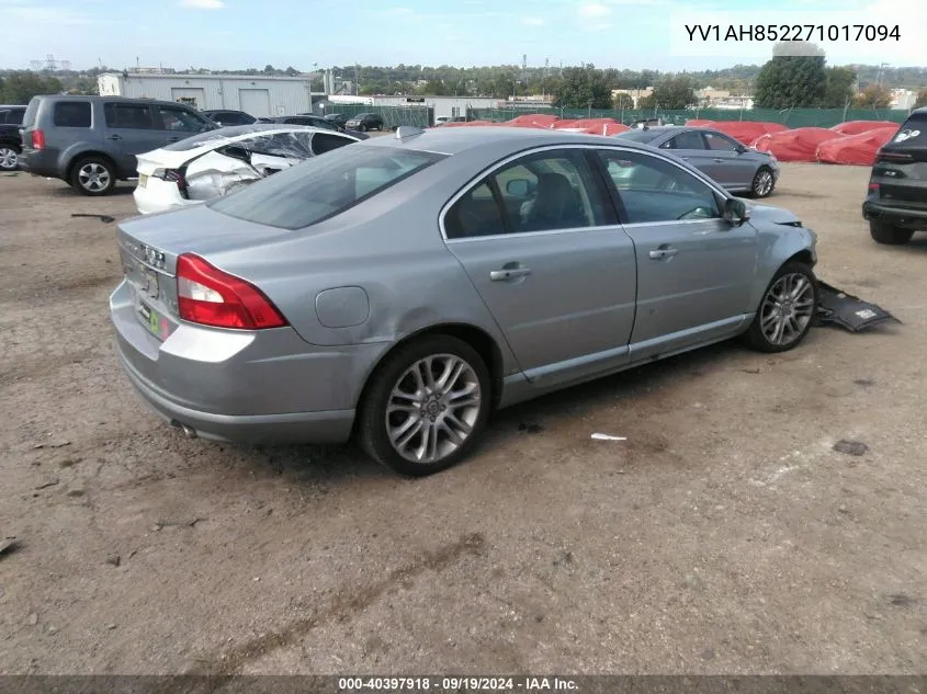 YV1AH852271017094 2007 Volvo S80 V8