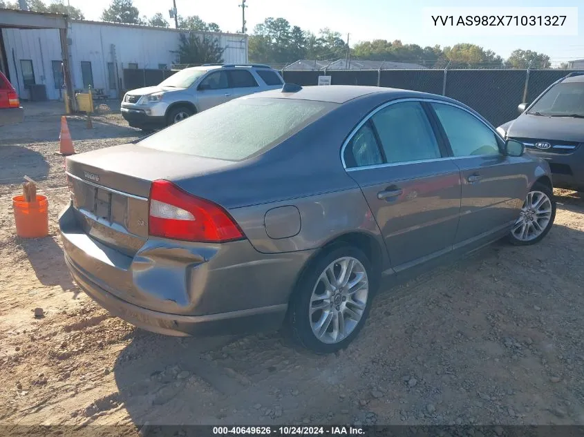 2007 Volvo S80 3.2 VIN: YV1AS982X71031327 Lot: 40649626