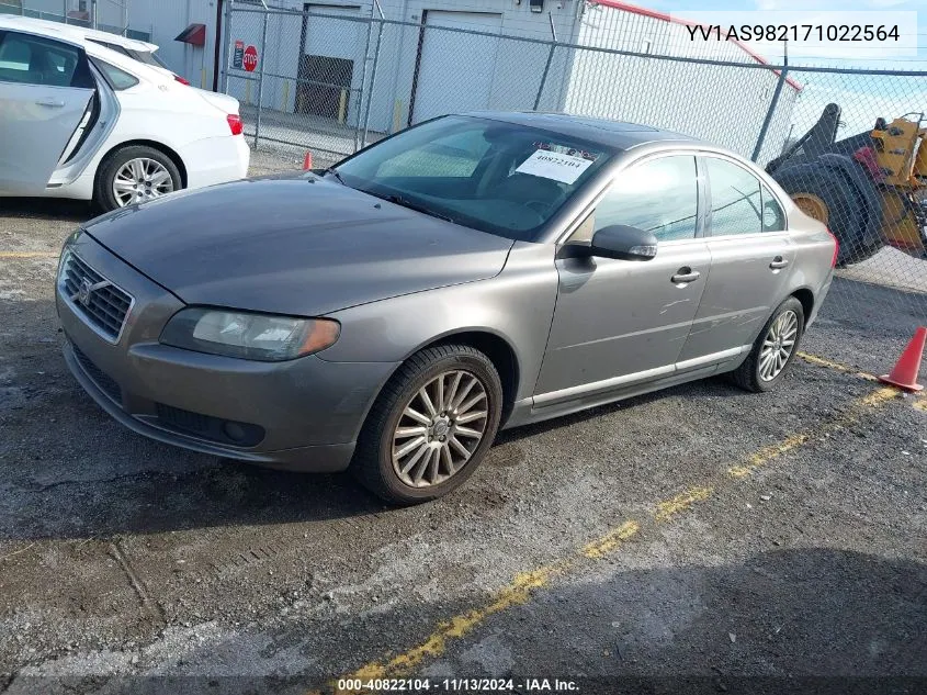 2007 Volvo S80 3.2 VIN: YV1AS982171022564 Lot: 40822104