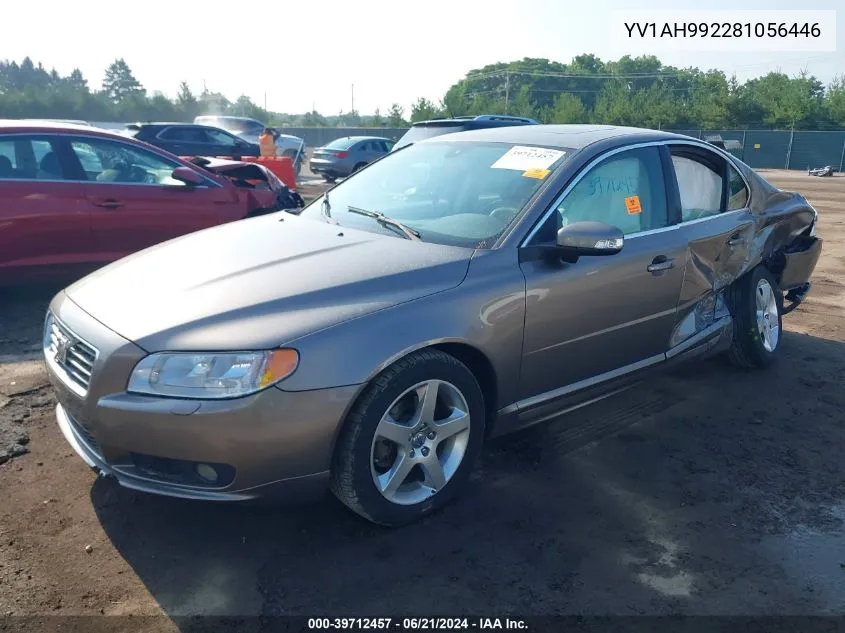 2008 Volvo S80 T6 VIN: YV1AH992281056446 Lot: 39712457