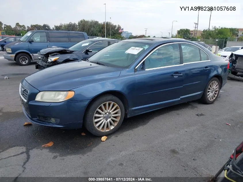 2008 Volvo S80 3.2 VIN: YV1AS982381057608 Lot: 39857641