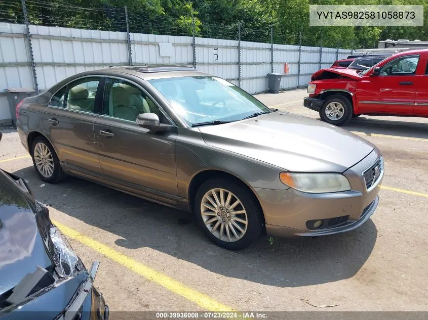 YV1AS982581058873 2008 Volvo S80 3.2