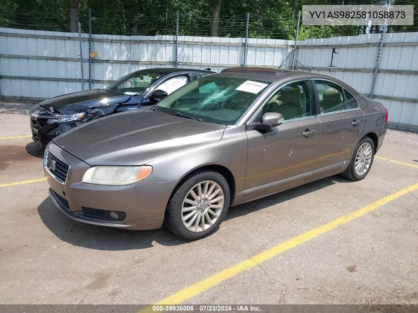 2008 Volvo S80 3.2 VIN: YV1AS982581058873 Lot: 39936008