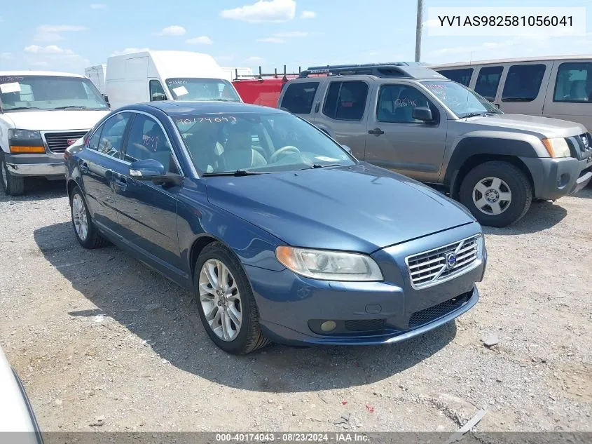 2008 Volvo S80 3.2 VIN: YV1AS982581056041 Lot: 40174043