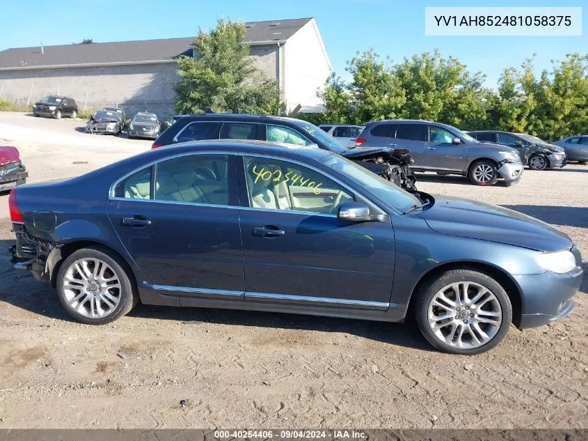 YV1AH852481058375 2008 Volvo S80 V8