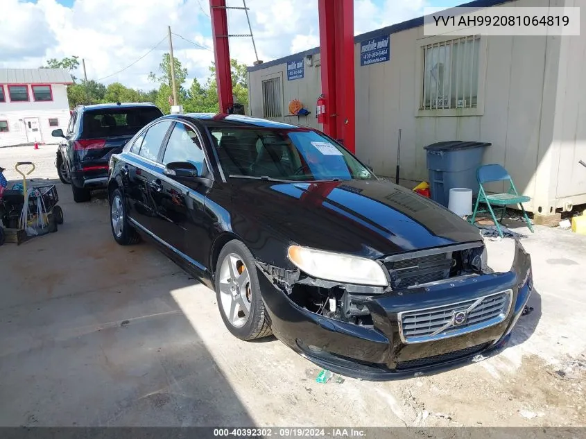 YV1AH992081064819 2008 Volvo S80 T6