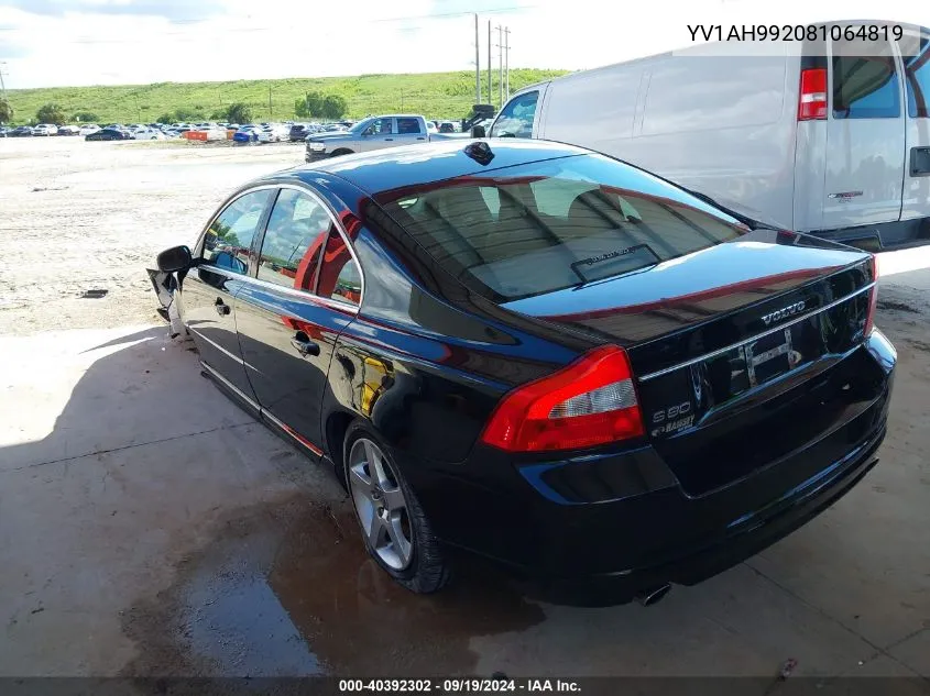 YV1AH992081064819 2008 Volvo S80 T6