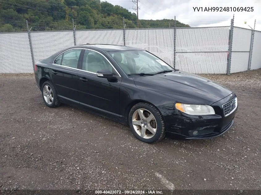 2008 Volvo S80 T6 VIN: YV1AH992481069425 Lot: 40423072