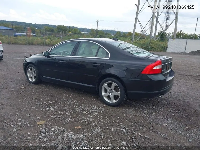 2008 Volvo S80 T6 VIN: YV1AH992481069425 Lot: 40423072