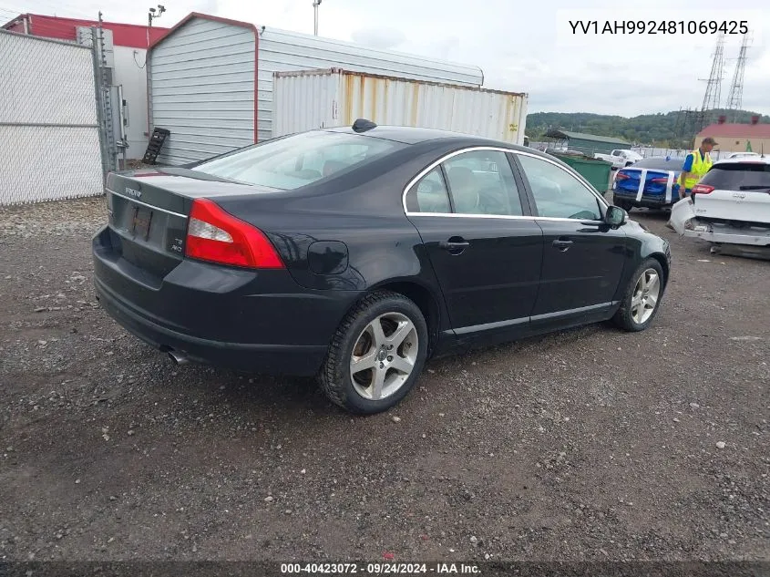 2008 Volvo S80 T6 VIN: YV1AH992481069425 Lot: 40423072