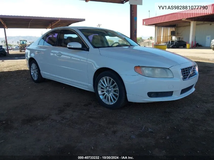 YV1AS982881077790 2008 Volvo S80 3.2