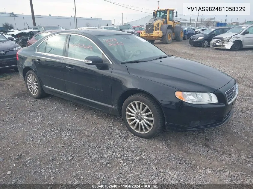 YV1AS982481058329 2008 Volvo S80 3.2