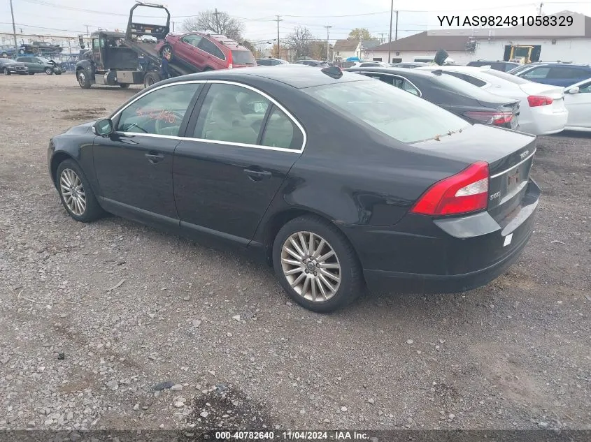 2008 Volvo S80 3.2 VIN: YV1AS982481058329 Lot: 40782640