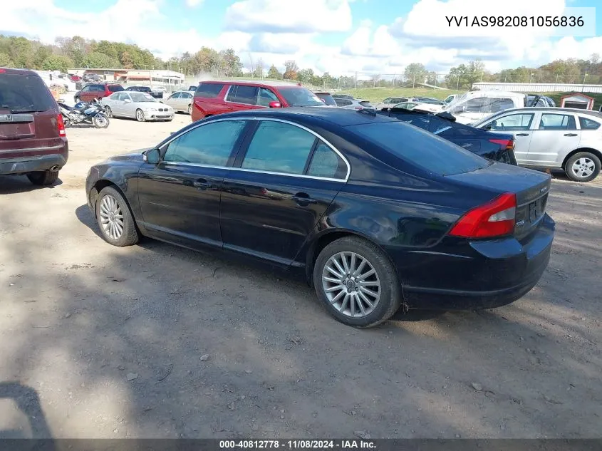 2008 Volvo S80 3.2 VIN: YV1AS982081056836 Lot: 40812778