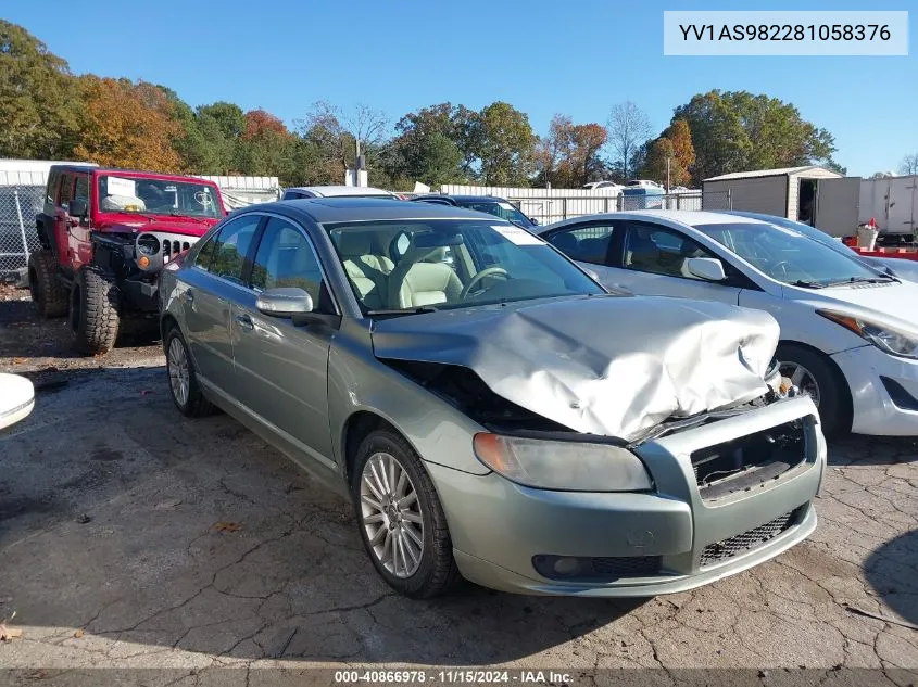 2008 Volvo S80 3.2 VIN: YV1AS982281058376 Lot: 40866978