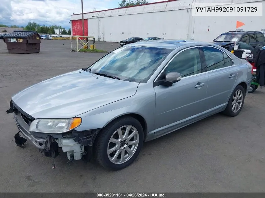 YV1AH992091091729 2009 Volvo S80 T6