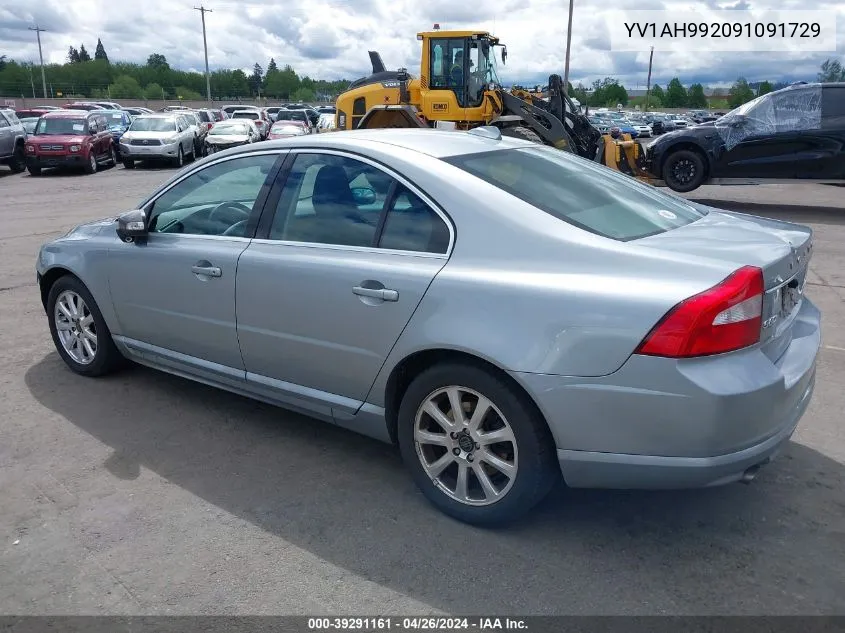 YV1AH992091091729 2009 Volvo S80 T6