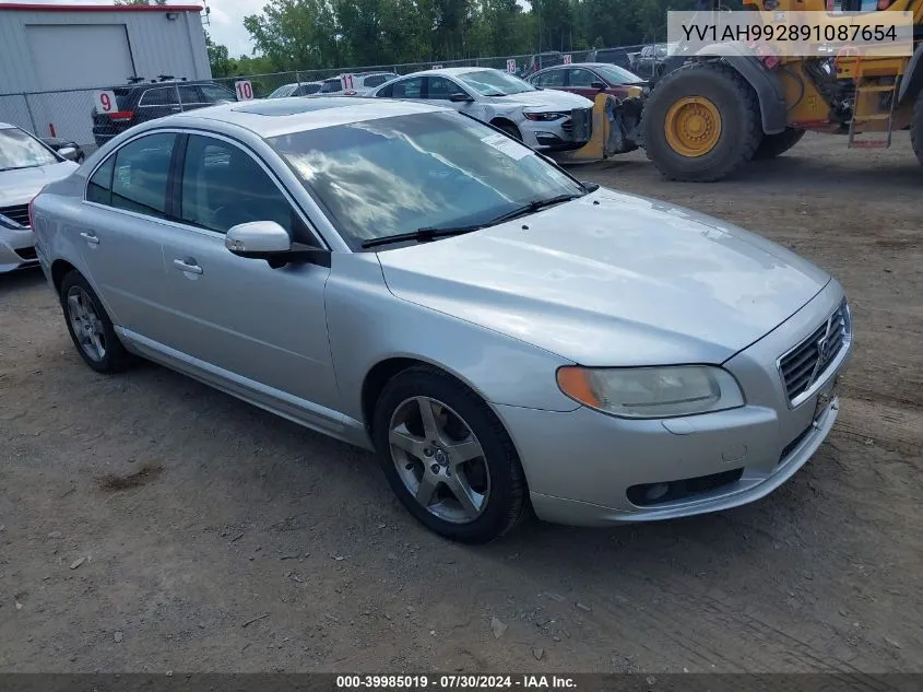 2009 Volvo S80 T6 VIN: YV1AH992891087654 Lot: 39985019