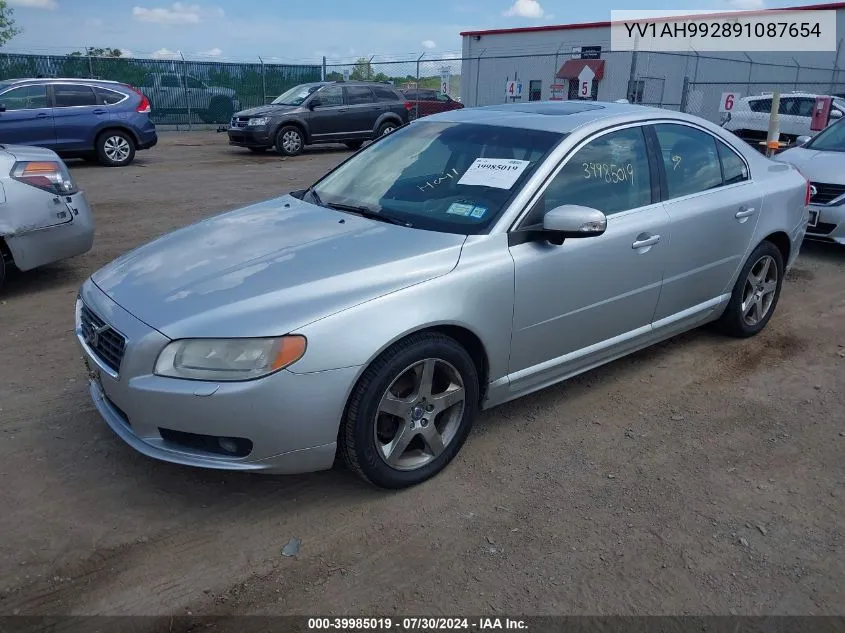 2009 Volvo S80 T6 VIN: YV1AH992891087654 Lot: 39985019