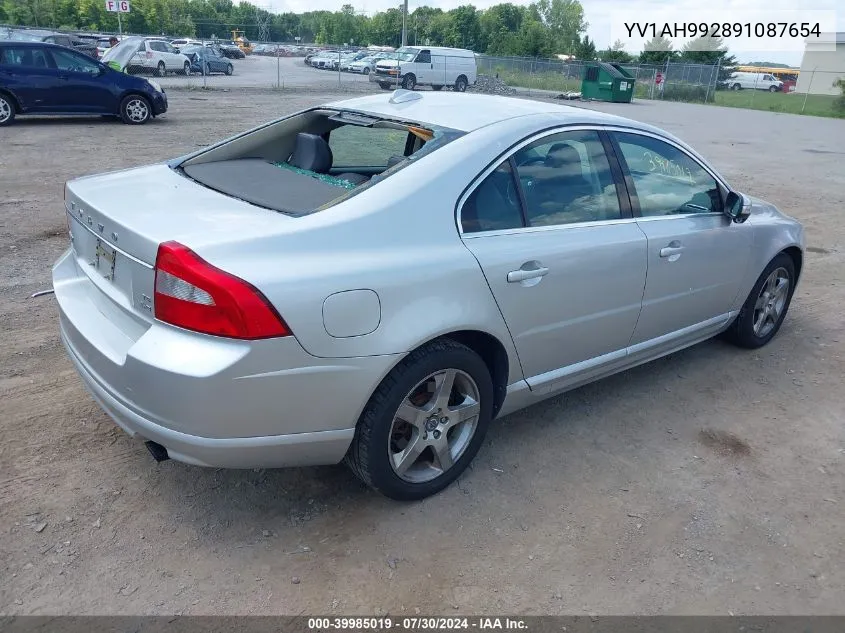 YV1AH992891087654 2009 Volvo S80 T6