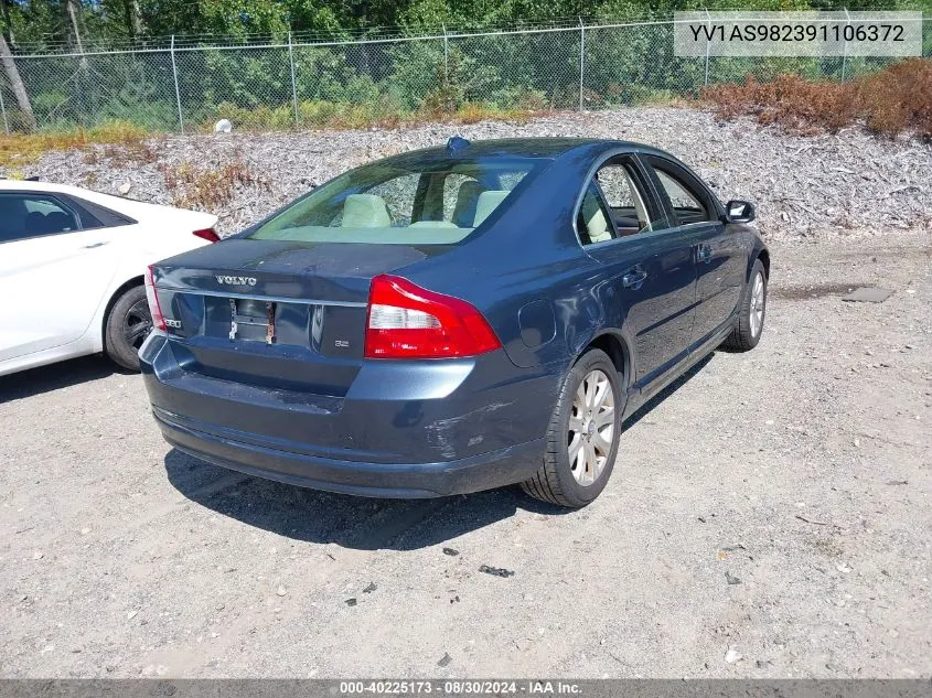 2009 Volvo S80 3.2 VIN: YV1AS982391106372 Lot: 40225173