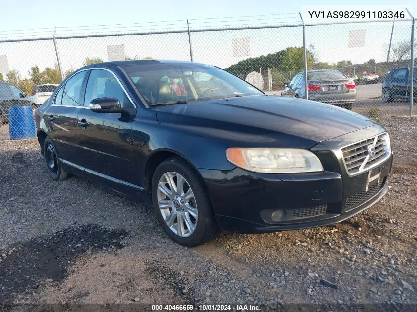 YV1AS982991103346 2009 Volvo S80 3.2