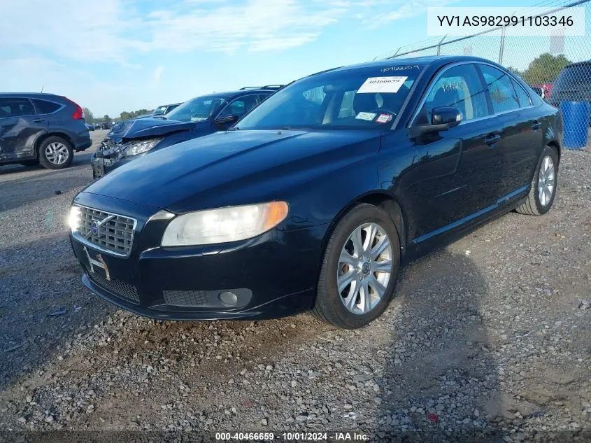 2009 Volvo S80 3.2 VIN: YV1AS982991103346 Lot: 40466659